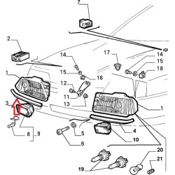 Right molding - Alfa Romeo 164 Super (1992 -- 1997)