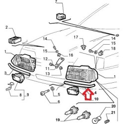 Left molding - Alfa Romeo 164 Super (1992 -- 1997)