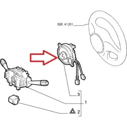 Airbag steering wheel sensor - Fiat Barchetta