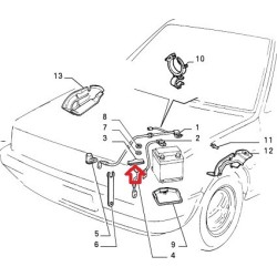 Battery mount - Fiat Uno