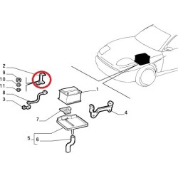 Battery mount - Fiat Coupe 2,0 Turbo