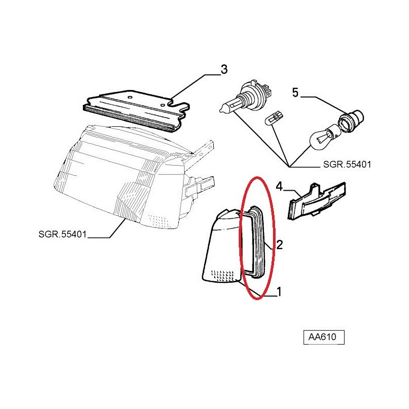 Gasket - Alfa Romeo 164