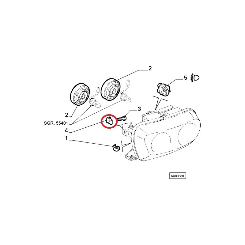 Agrafe - Alfa Romeo GTV / SPIDER