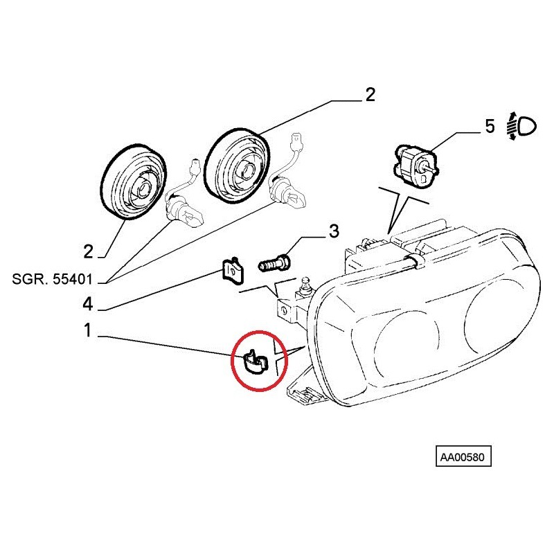 Agrafe - Alfa Romeo GTV / SPIDER