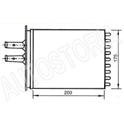  Radiateur de chauffageFiat Barchetta/Punto 