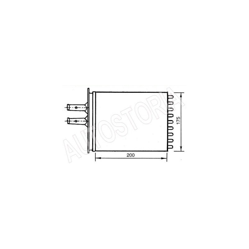 Heater radiatorFiat Barchetta/Punto