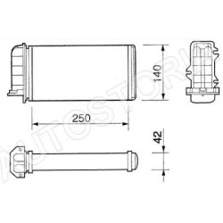 Heater radiatorFiat Brava/Bravo/Coupe/Marea