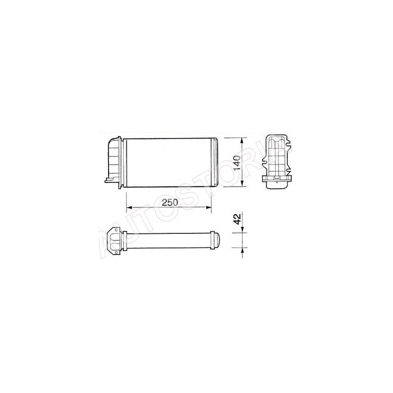 Heater radiatorFiat Brava/Bravo/Coupe/Marea