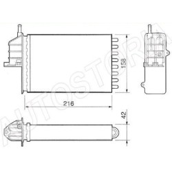 Heater radiator -  Fiat Seicento