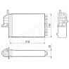  Radiateur de chauffage -  Fiat Seicento 