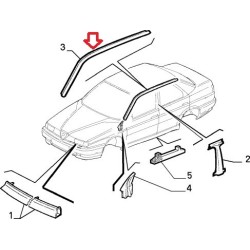 Right molding - Alfa Romeo 155