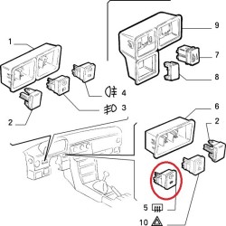 Interruttore - Alfa Romeo 33 (1990 -- 1994)