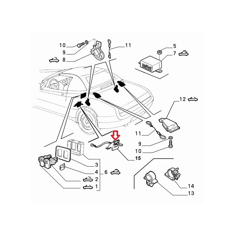 Interruttore -  Fiat Coupe