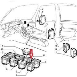 Interuttore alzacristallo - Alfa Romeo 164