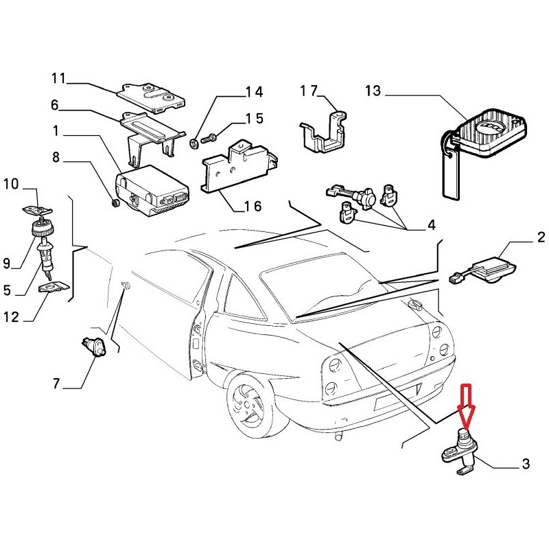 Interrupteur - Fiat Coupe