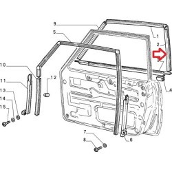 Left molding - Lancia Delta (1986 -- 1994)