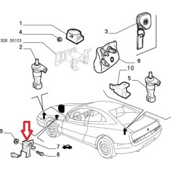 Scontrino elletrico del cofano - Alfa Romeo GTV / Spider