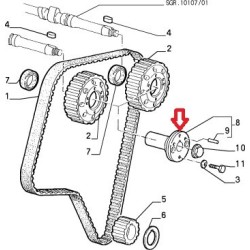 Supporto pinione distribuzione  - Alfa Romeo GTV / Spider 2,0 Turbo V6