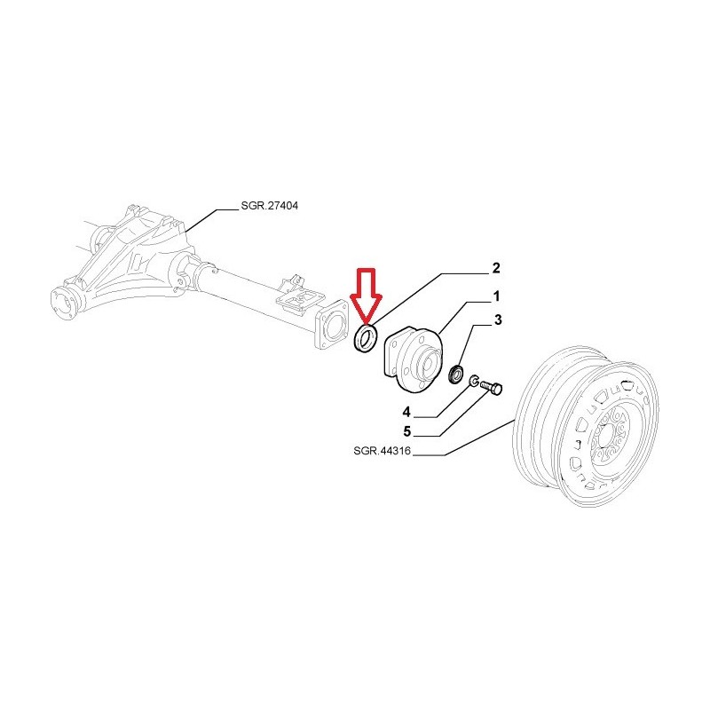 Joint spi - Fiat Panda 4X4 (1986 -- 2003)