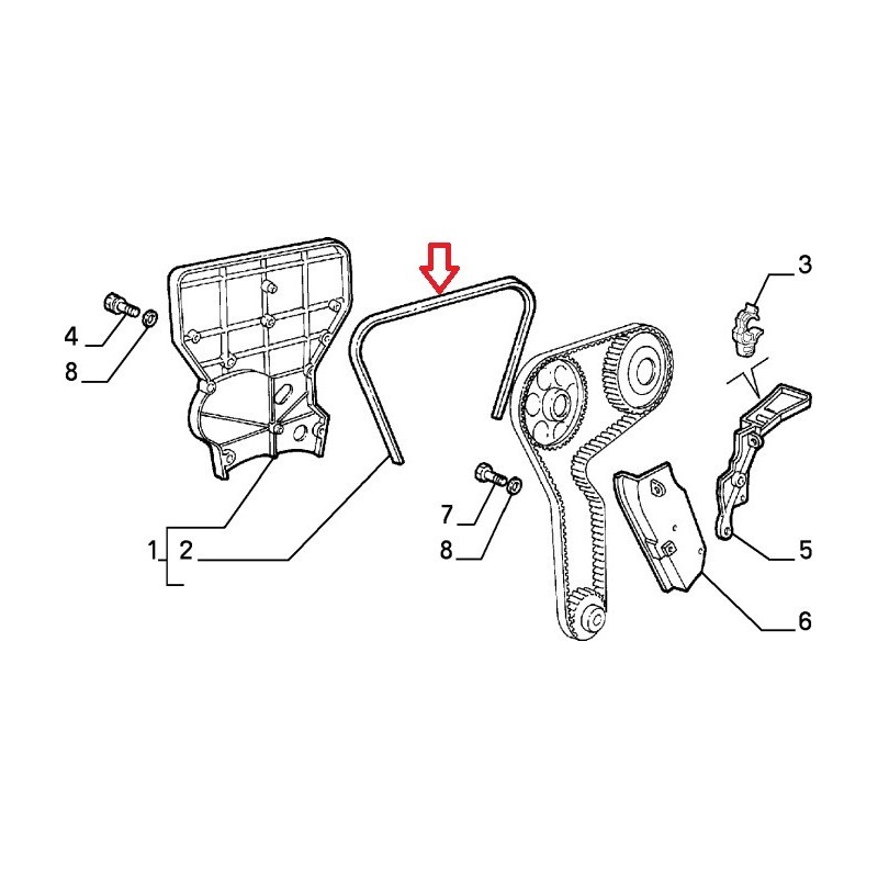 Gasket - Alfa Romeo 145 / 146 / 155 / 156 / GTV / Spider