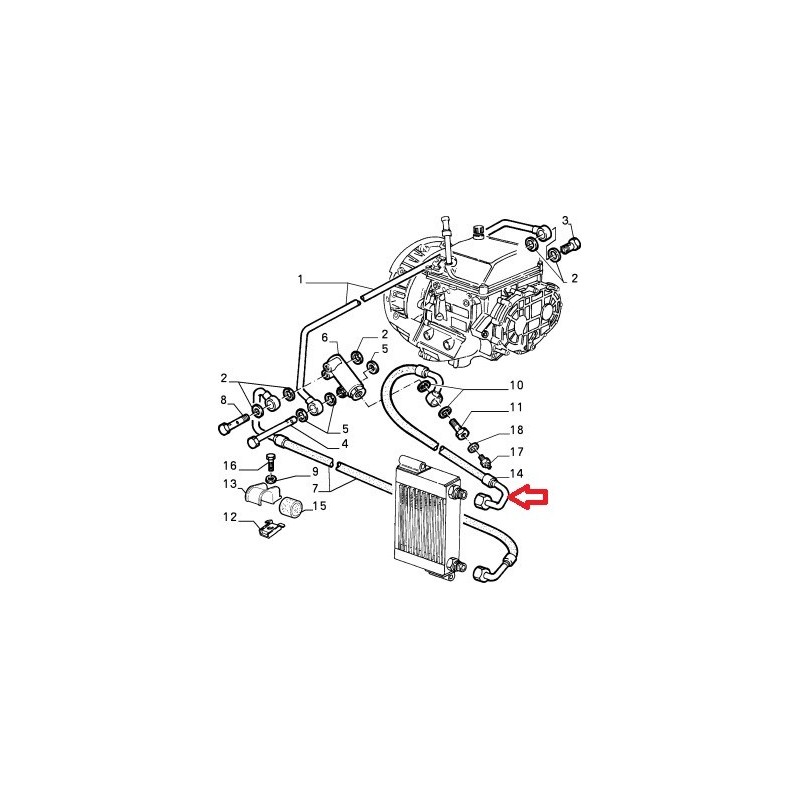 Tubo passaggio olio - Alfa Romeo 164