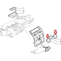Bouton de commande de chauffage - Fiat Coupe