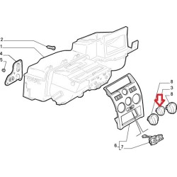 Heating control system button - Fiat Coupe