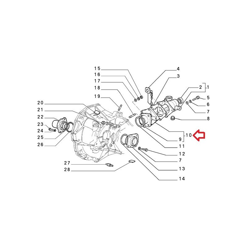 Sleeve - Fiat Panda 4X4 (1985 -- 2003)