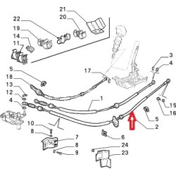 Cable - Alfa Romeo GTV (1995 -- 1998) 3,0 V6 24V