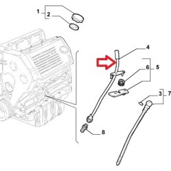 Condotto asta livello olio - Alfa Romeo 147 / 156 / 166 / GT / GTV / Spider