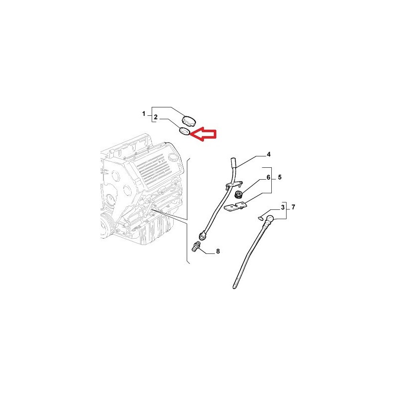 Oil cap gasket  - Alfa Romeo