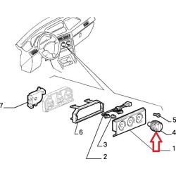 Heating control system button - Alfa Romeo 155 / GTV / Spider