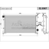 Engine cooling radiator - Nouvelle  Fiat Panda  1,1 / 1,2