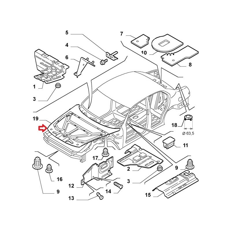 Insulator - Alfa Romeo 156