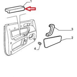 Grey left armrest - Alfa Romeo GTV / Spider (1998 -- 2005)