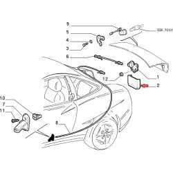 Couvercle de serrure - Fiat Coupe