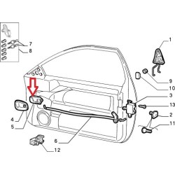 Maniglia sinistra apertura porta  - Fiat Coupe