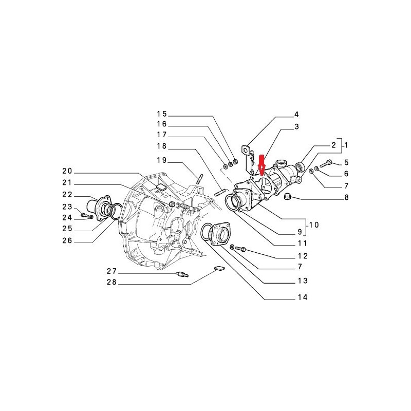 Gasket - Fiat Panda 4X4 / Autobianchi Lancia Y10