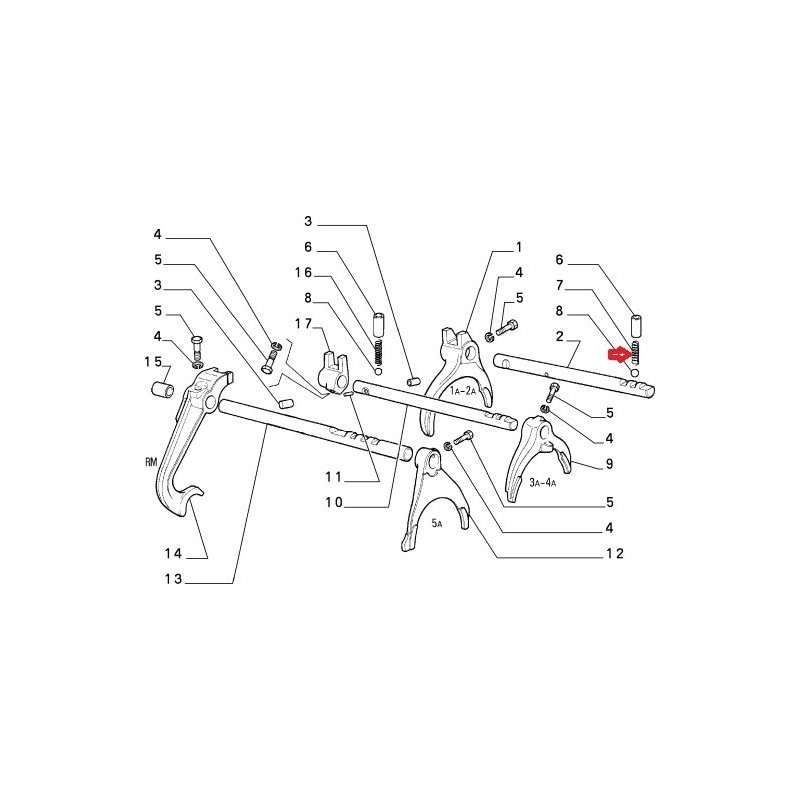 Spring - Fiat Cinquecento / Panda / Uno / Lancia Delta / Y10