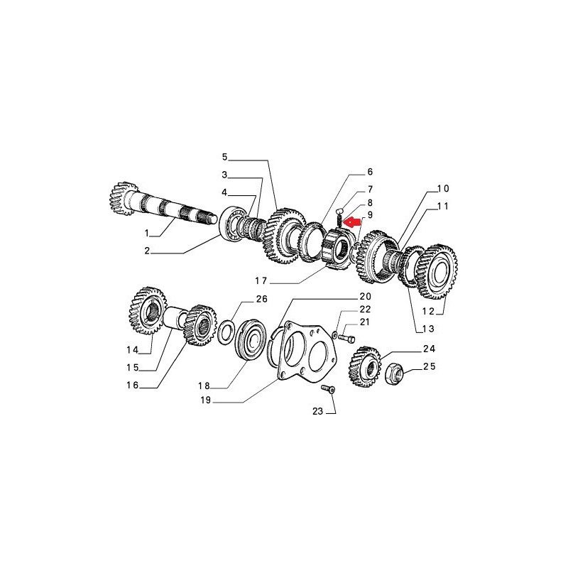 Gearbox spring  - Alfa Romeo / Fiat / Lancia