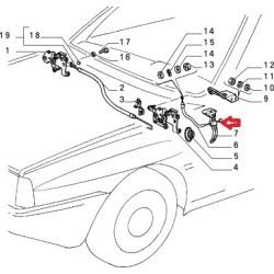 Bonnet handle  - Lancia Delta All