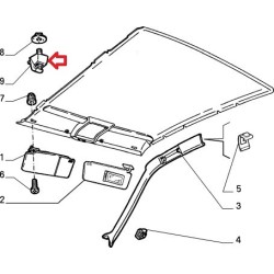 Sunvisor hinge - Alfa Romeo 164