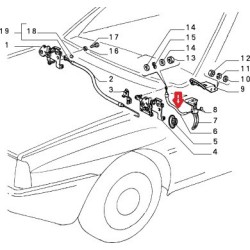 Bonnet cable - Lancia Delta All