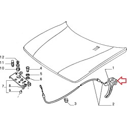 Bonnet handle - Fiat Coupe / Uno