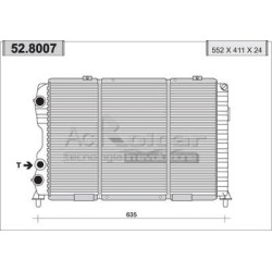 Engine cooling radiatorAlfa Romeo GTV/SPIDER